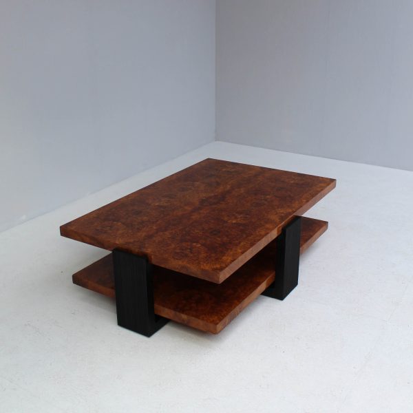 Italian burlwood coffee table