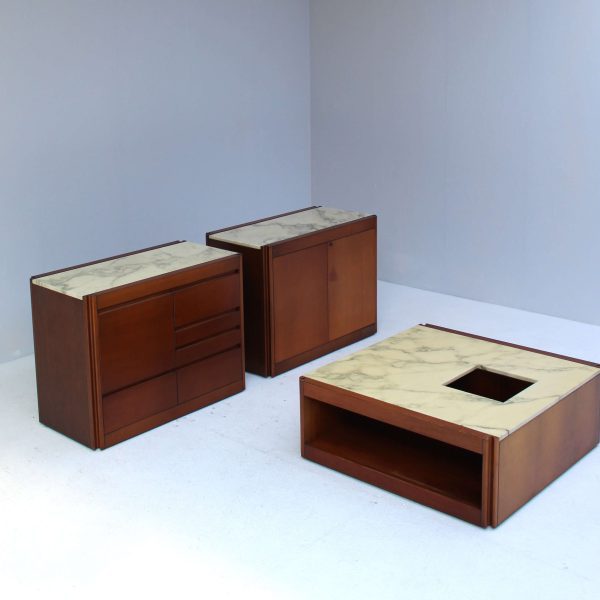 Molteni cabinets and coffee table