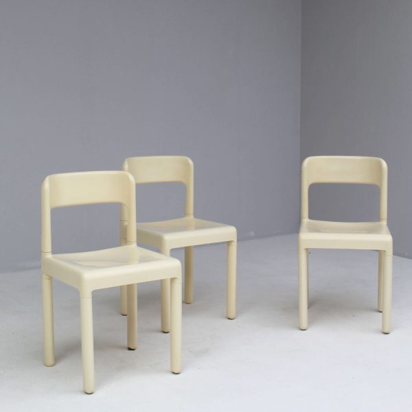 Elco white Desco chairs set