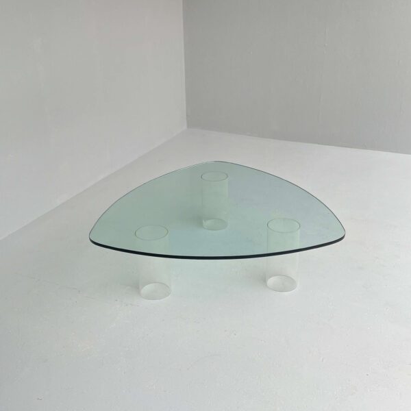 Vintage glass coffee table