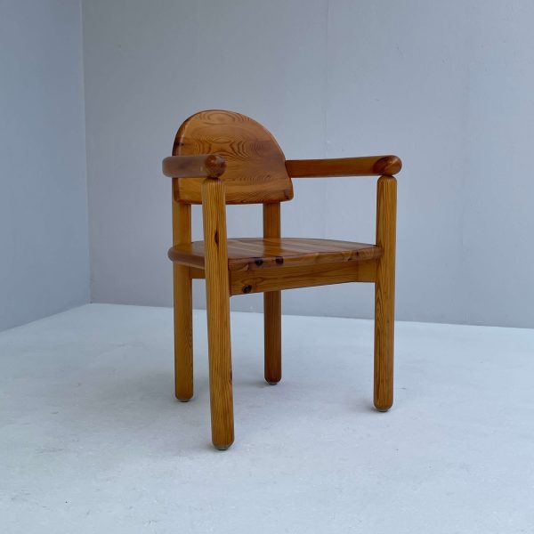 Pinewood chair attributed by Daumiller