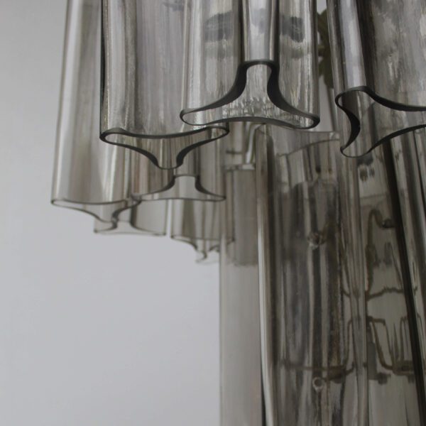 Ceiling lamp in smoked murano glass