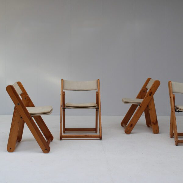 Vintage Kon-tiki folding chairs by Gillis Lundgren