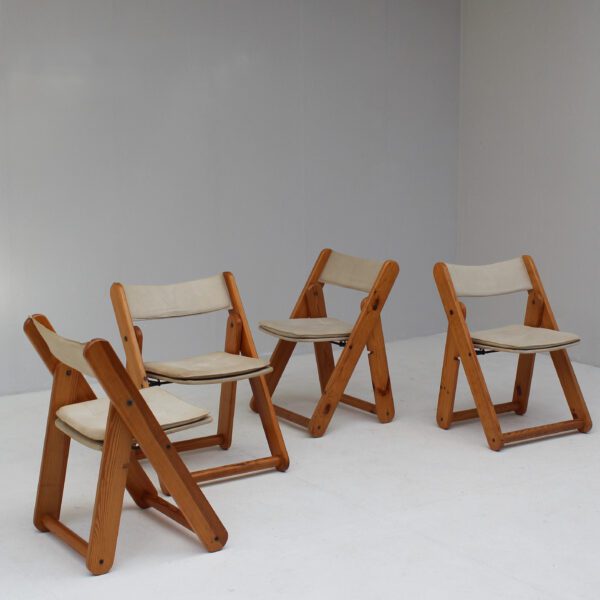 Vintage Kon-tiki folding chairs by Gillis Lundgren